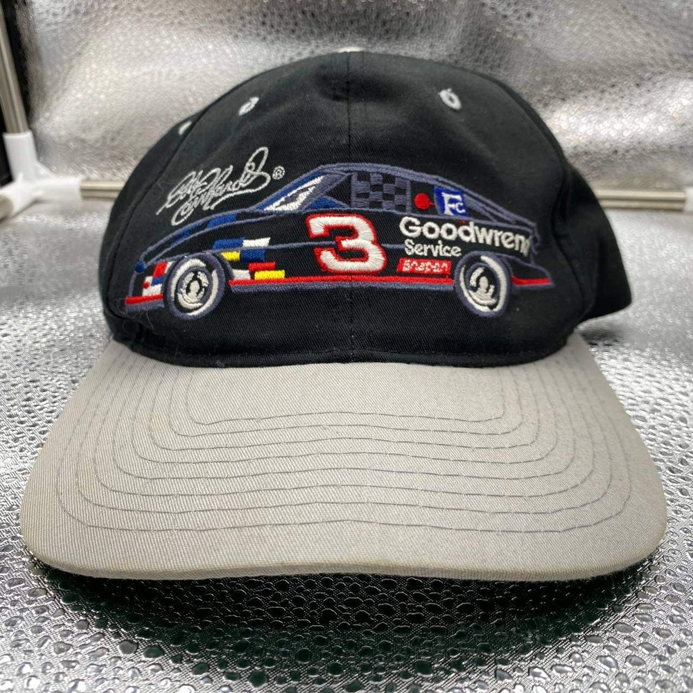 Vintage DalEarnhardt Hat Youth OSFM Black Competitor View NASCAR Racing Snapback